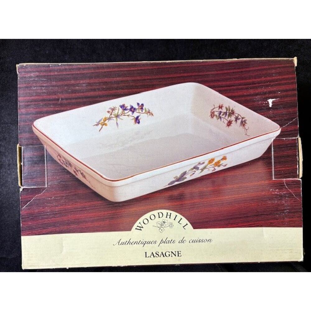 Woodhill Lasagne Floral Bakeware Casserole Baking Dish 13620 In Box New